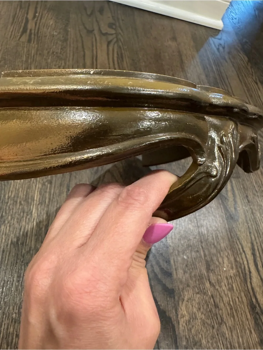 Vintage Burwood 2625 French Provincial Wall Shelf Gold Rococo Hollywood Regency